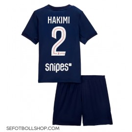 Billiga Paris Saint-Germain Achraf Hakimi #2 Barnkläder Hemma fotbollskläder till baby 2025-26 Kortärmad (+ Korta byxor)